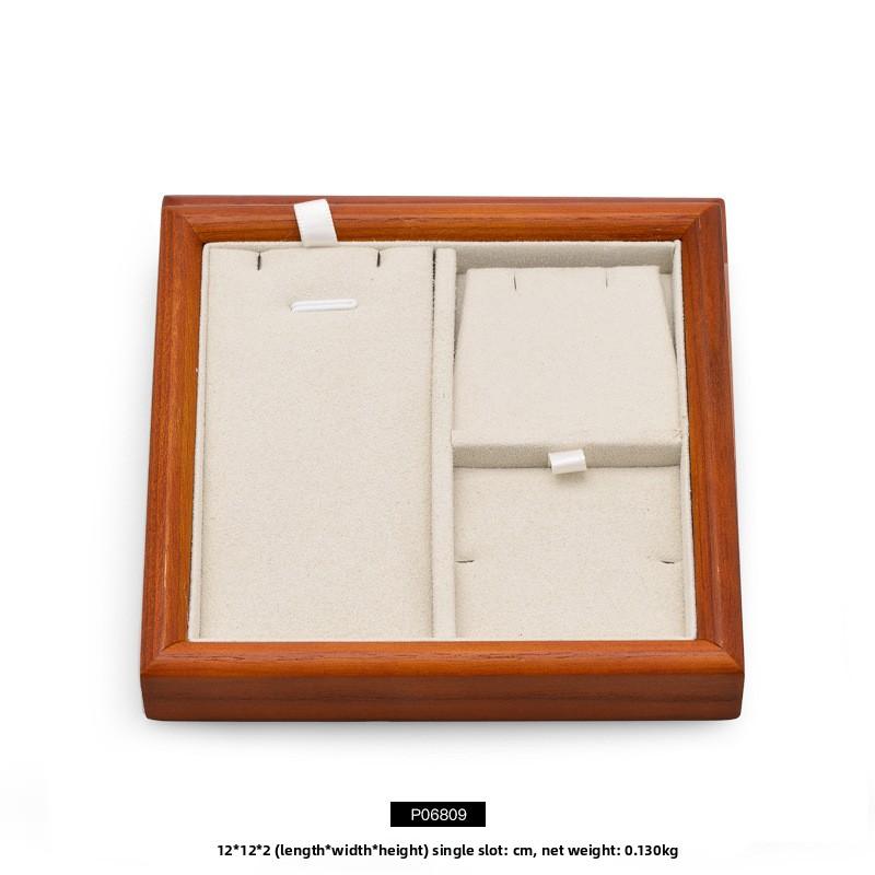 Small Solid Wood Jewelry Tray, Ring & Pendant Display Dish for Store Showcase