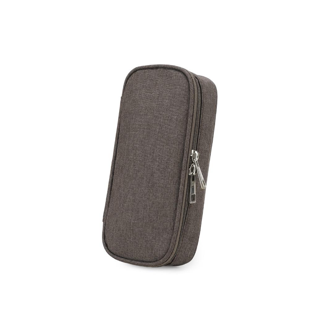 Waterproof Insulin Cooling Bag Refrigerated Pill Cooler Bag Insulin Vial Protector Home Travel коричневый