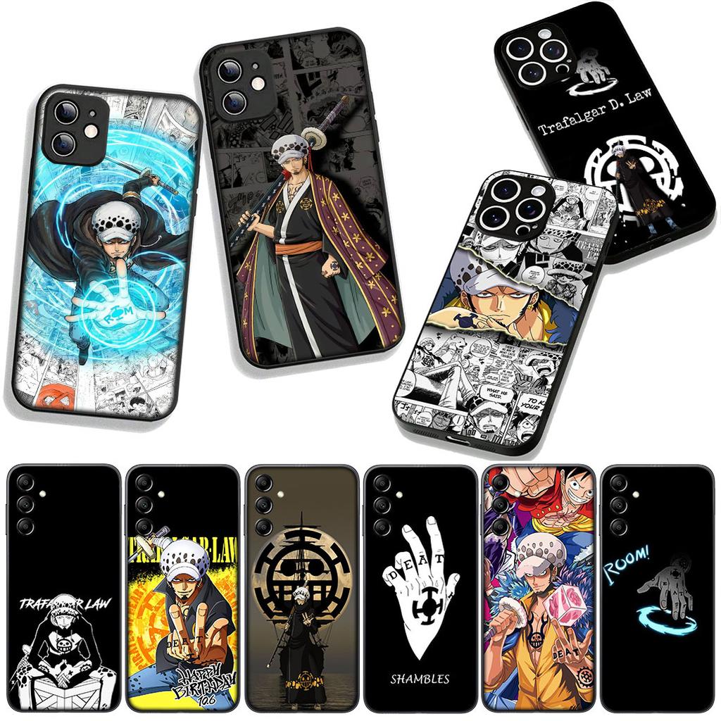 Phone Cover Trafalgar D Water Law One Piece for Apple iPhone 16 15 14 Plus 13 12 Mini 17 Pro Max + ProMax 16E Air 15+ Case