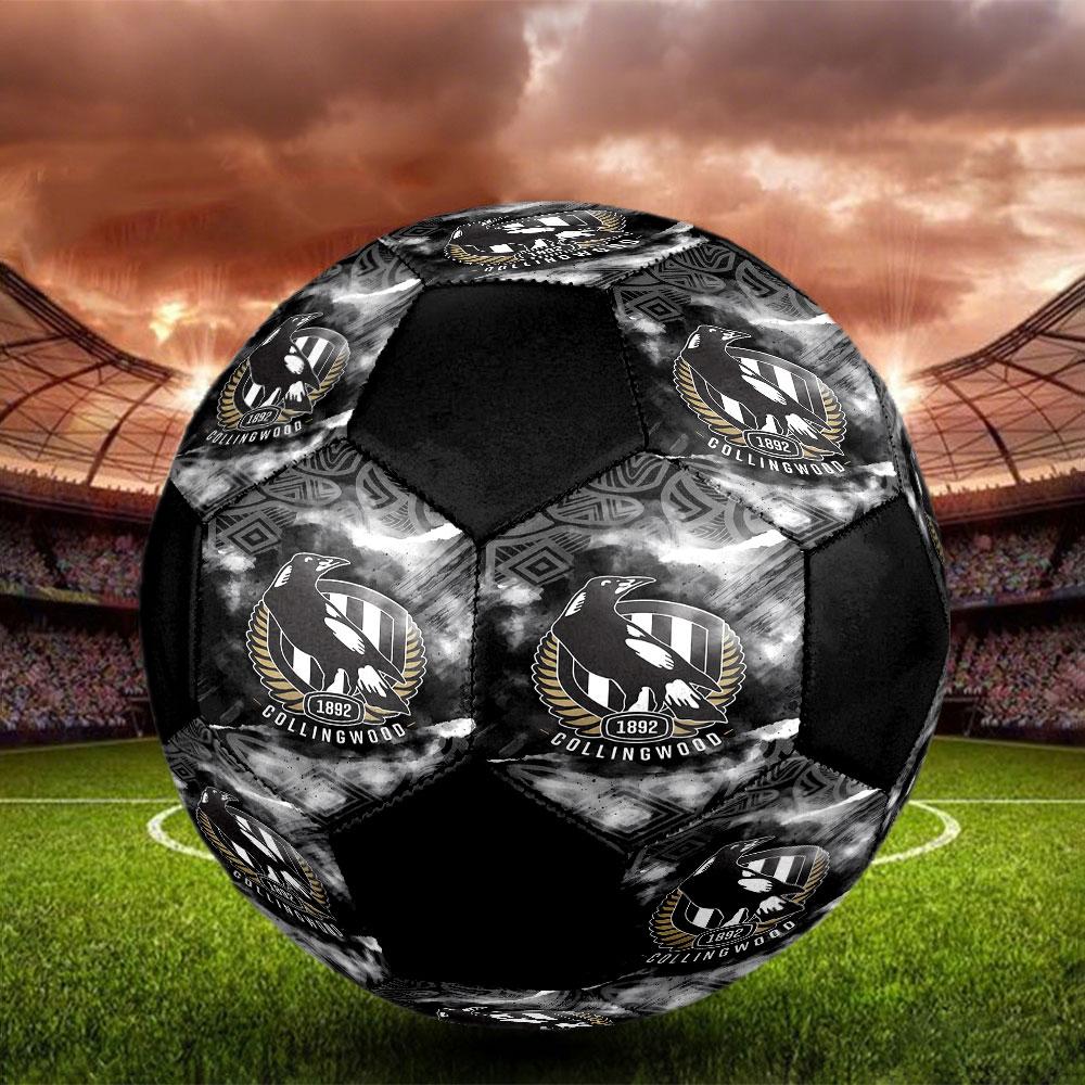 1pc Collingwood Football Club Soccer Ball Size 5 Indoor Soccer Ball Fashion Colorful Backyard Game - Great For Sports Fans Gift HE4