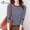 Women's Striped Pure Cotton Long-Sleeve T-Shirt