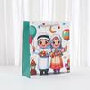 12pcs Ramadan Kareem gift bags Islamic kids cartoon paper bags for Eid treats and candy party packaging
