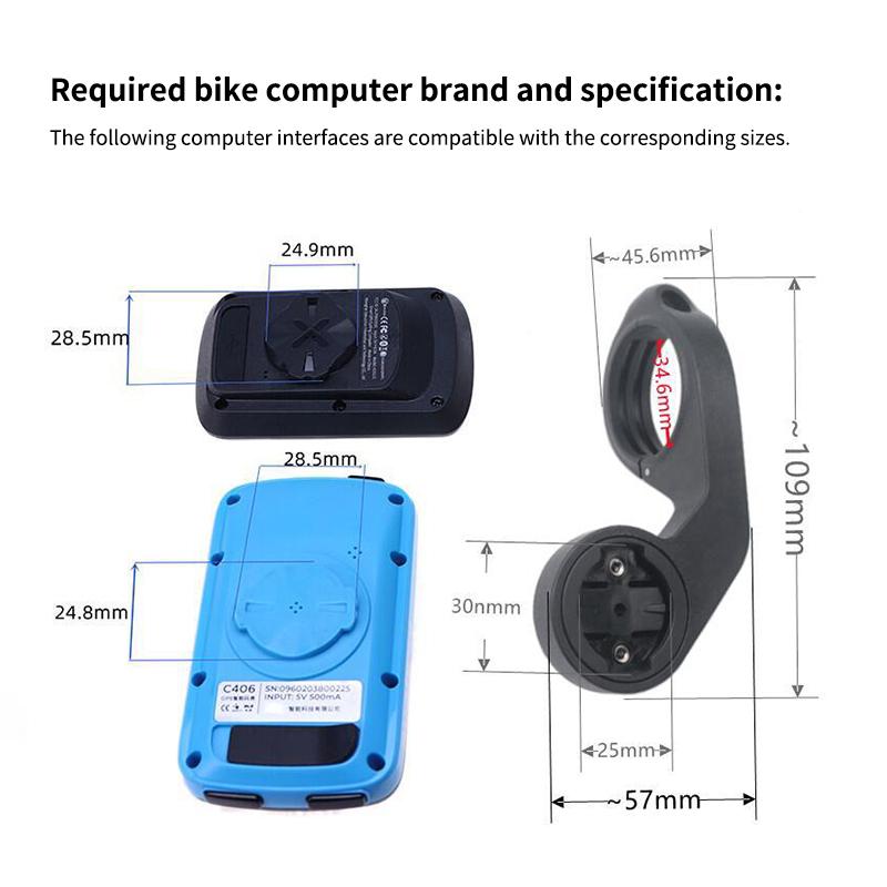 Bicycle Computer Mount Holder Plastic Mtb Mountain Bike Handlebar Odometer Stopwatch Rack Garmin Bryton Wahoo Road Cycling Parts