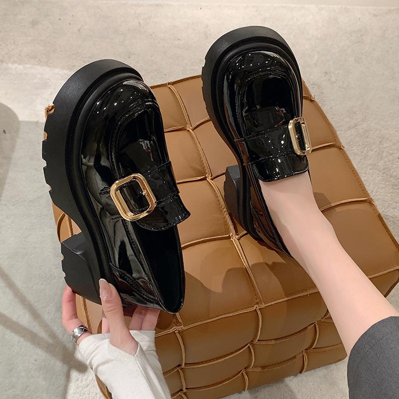 Platform British Style Women's Autumn New Mary Jane JK Uniform Small Leather Shoes Women