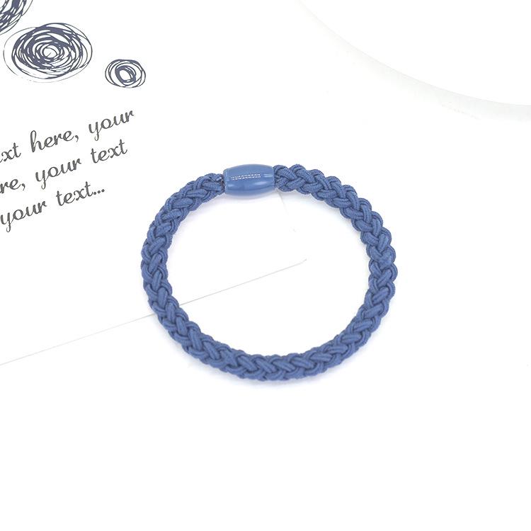 Korean Handmade Knitted Hair Scrunchies: High Elasticity, Braided Style Hair Ties.