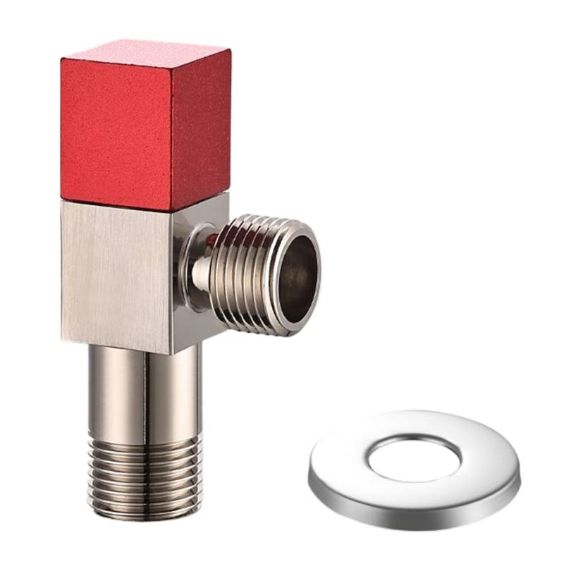 Versatile Water Shut Off Valves Convenient Shut 1/4 Thread Angle Stop Valves Suitable for Kitchen Bathroom & Toilet