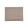 Le Foulonné 10 Solid Color Rolled Grain Leather Card Holder Women Card Holder Gray 3218021P55
