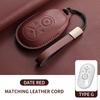 Leather Car Key Case Cover For Geely Galaxy L7 - L6 Max 1.5T Plus Air Pro Galaxy L7 Max E8 E5 Car Key Protection Bag