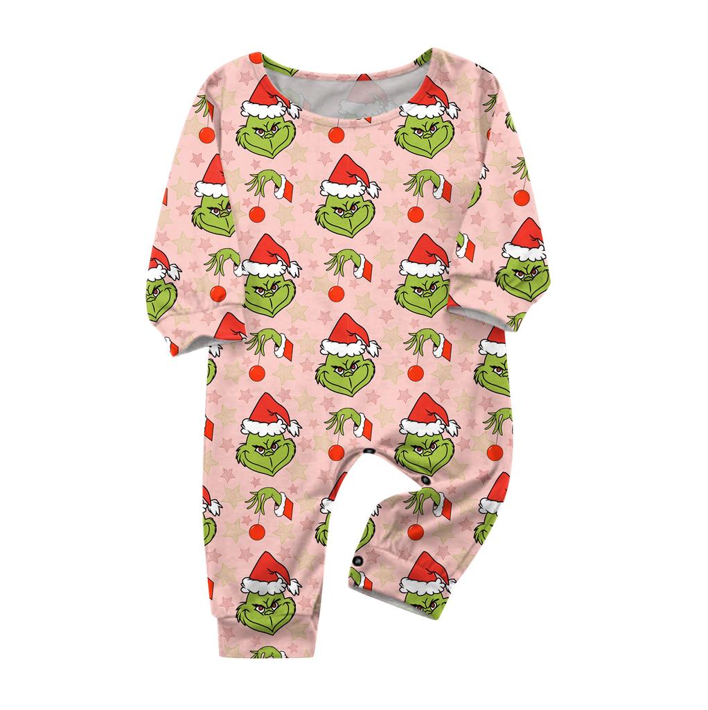 Christmas Prints Family Matching Long Sleeve Tops+Parhts Set Family Matching Sets