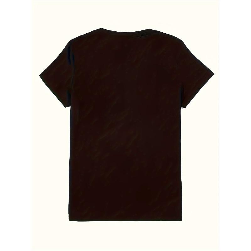 European Size Plus Size, Exquisite Broken Heart Pattern Top, Comfortable Round Neck, Machine Washable, All-Season Wear