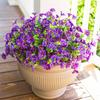 4 Bundles Artificial Flowers Outdoors Fake Flowers Realistic Bonsai Shrub Garden Home Decor Morning Glory Vibrant
