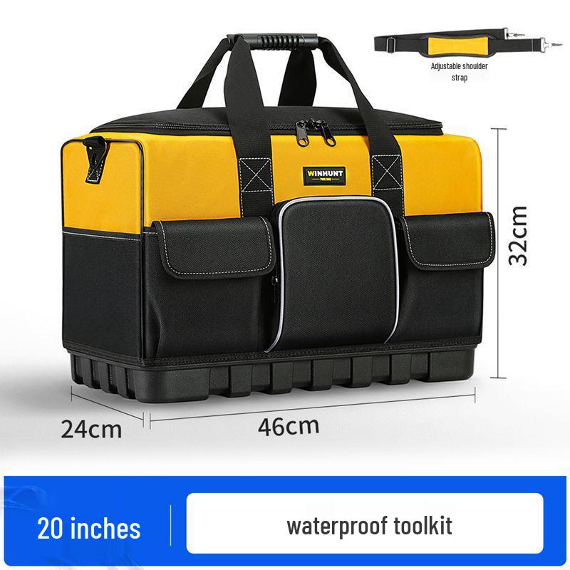 Canvas Electrician Tool Bag - Durable Storage for Tools & Hardware