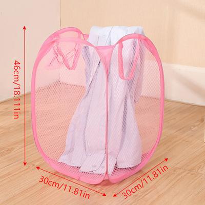 1 cesta de almacenamiento para ropa sucia, plegable, para el hogar, organizador de baño, almacenamiento práctico.