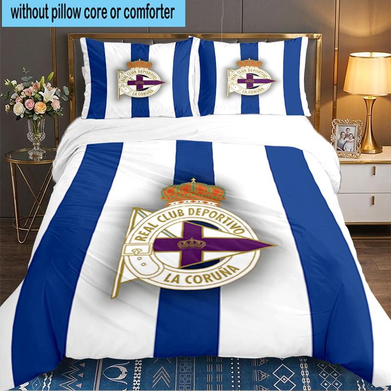 3PCS Deportivo Football Bedding set,Ideal for1pc Duvet Cover And 2pcs Pillowcases Perfect for Christmas gift,Ideal for Bedroom, Dormitory