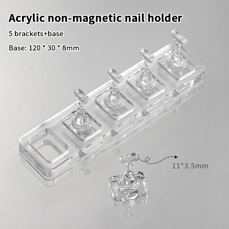 1/5/10 Gitter Nicht-Magnetischer Nagelständer Muster Nägel Display Nagellackhalter Nagelspitzen Wiederverwendbar