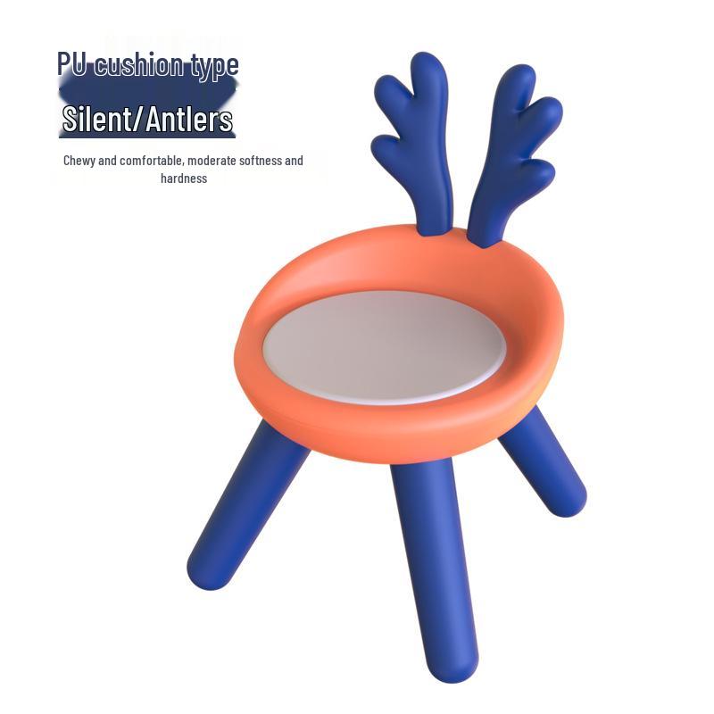 Children's Cute Squeaky Stool with Backrest - Ideal for Dining, Play, and Kindergarten