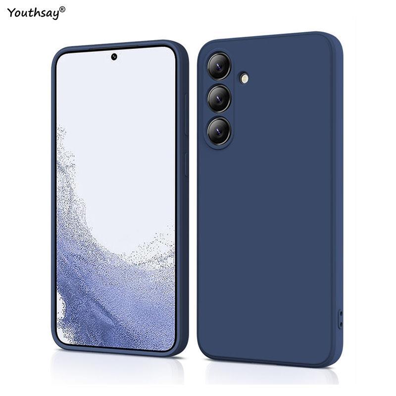 For Samsung Galaxy A27 Case Cover Samsung Galaxy A27 A37 A57 A17 Funda Coque Soft Original Liquid Silicone Back Case Samsung A27