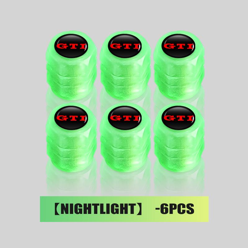For Volkswagen Sc1K84pcs Luminous Valve Cap Car Fluorescent Tire Valves Cap Glow For Volkswagen VW Jetta Golf4 5 6 Beetle CC B5 B6 B7 EOS GTI MK2
