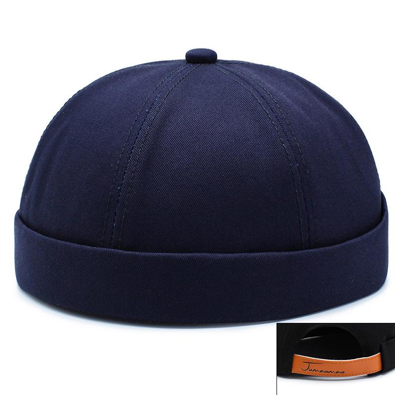 

Ретро Унісекс Бавовняна Шапка-Біні: Капелюх моряка без полів Adjustable, One Size 56-58cm