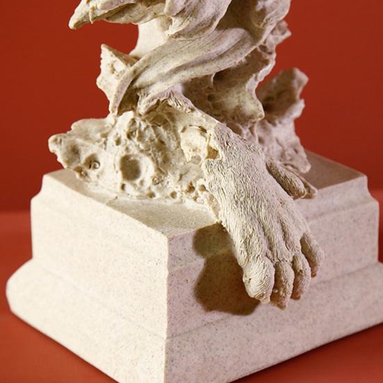 jijijing Lion Bust Statue, King of Beasts Figurine, Resin Animal Head Sculpture for Home Office Living Room Decor