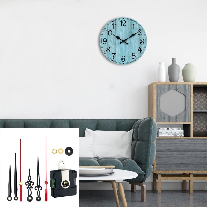 Wireless Clock Movement for DIY Time Calibration (1 Piece) Accurate Second Hand, Convenient Installation, Modern Look