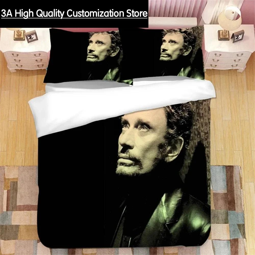 Johnny Hallyday 3D Printed Bedding Set Duvet Covers Pillowcases Comforter Bedding Set Bedclothes Bed Linen