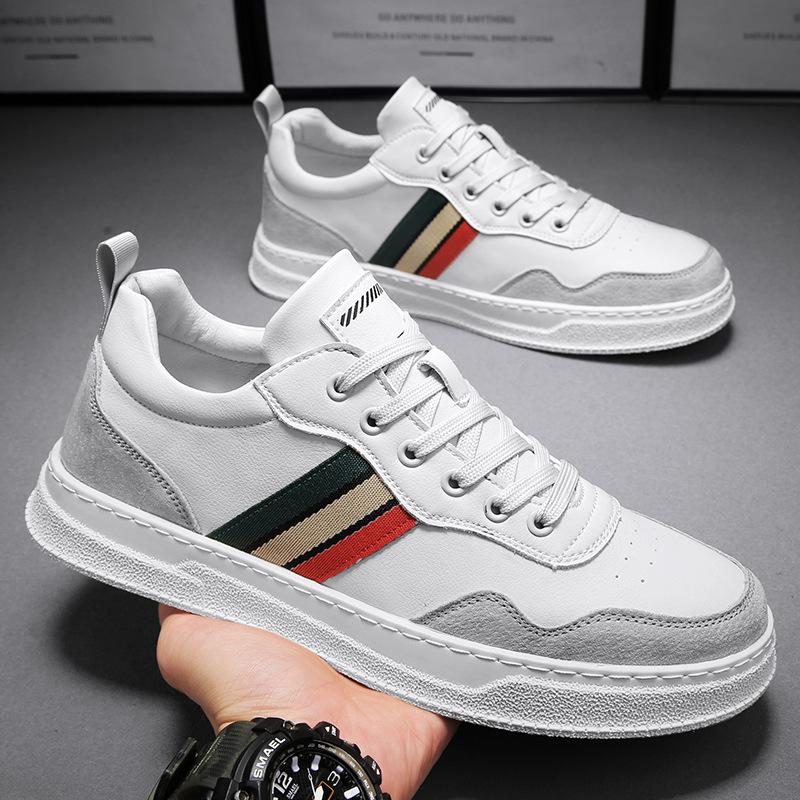 

New fashion leather board shoes soft leather men s shoes spring and summer matte work casual shoes 39