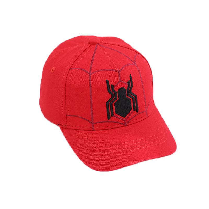 Children'S Hat Embroidery Spider Anime Cap Spider Baseball Cap Outdoor Cartoon Sun Hat