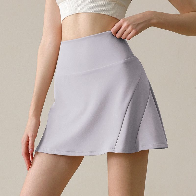 New Arrival Nylon Fashion Tape Sports Skirt Women's Slim Looking Yoga Skirt Running Training Yoga Tennis Pants Skirt Summer