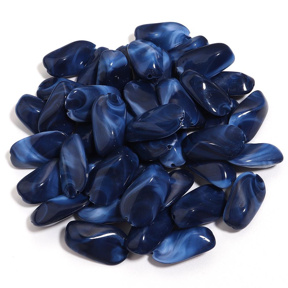 30pcs/lot Dual Color Irregular Beads Cloud Colored Acrylic Beads Loose Spacer Bead For DIY Charms Bracelet Earrings Accessories