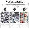 Christmas Pearl Painting Kit Handmade DIY Holiday Bell Ornament Home Decoration Painting