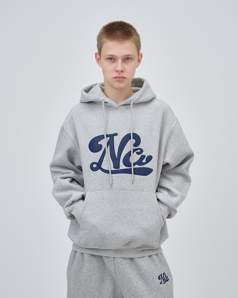 NCOVER Underline Logo Hoodie Setup Grey