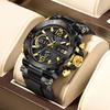 Trendy Waterproof Dual Display Quartz Sports Watch for Junior High