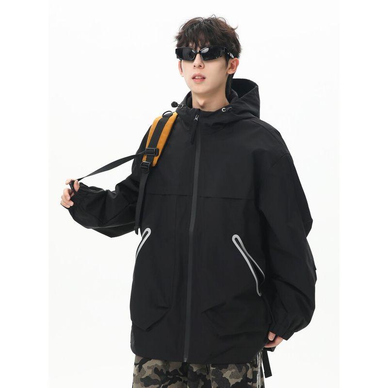 Wassup2025 New Autumn and Winter Jacket Loose Zipper Pocket Workwear Jacket Couple Outdoor Sports Top