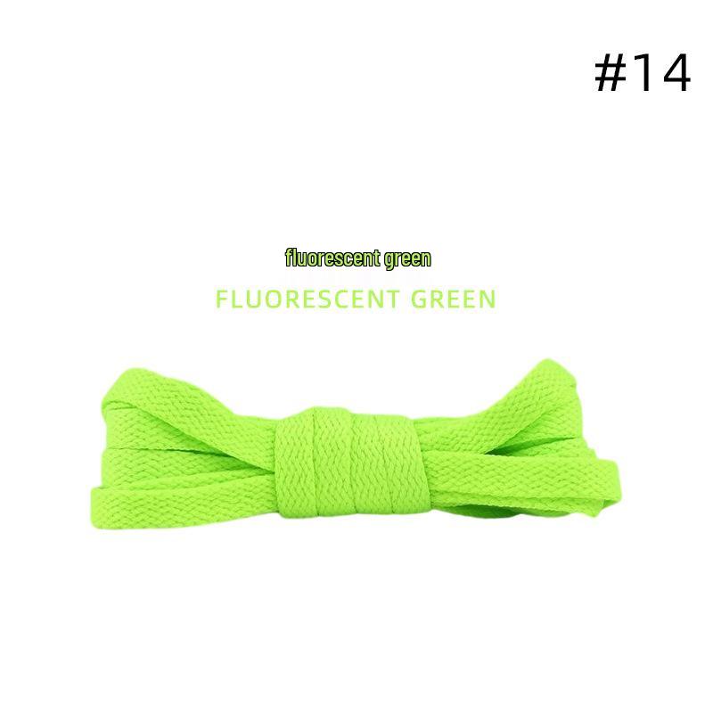 

Colorful 8mm Flat Polyester Shoelaces for AJ Sneakers and Hiking Shoes (Pair) 90cm