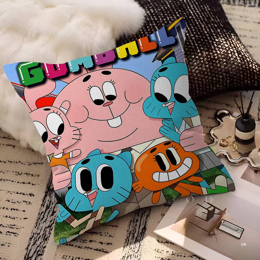 Cute A-Amazing W-World Of G-Gumball Maple Design Cushion Cover Happy Autumn Harvest Decor Holiday Decorati Pillow Cover