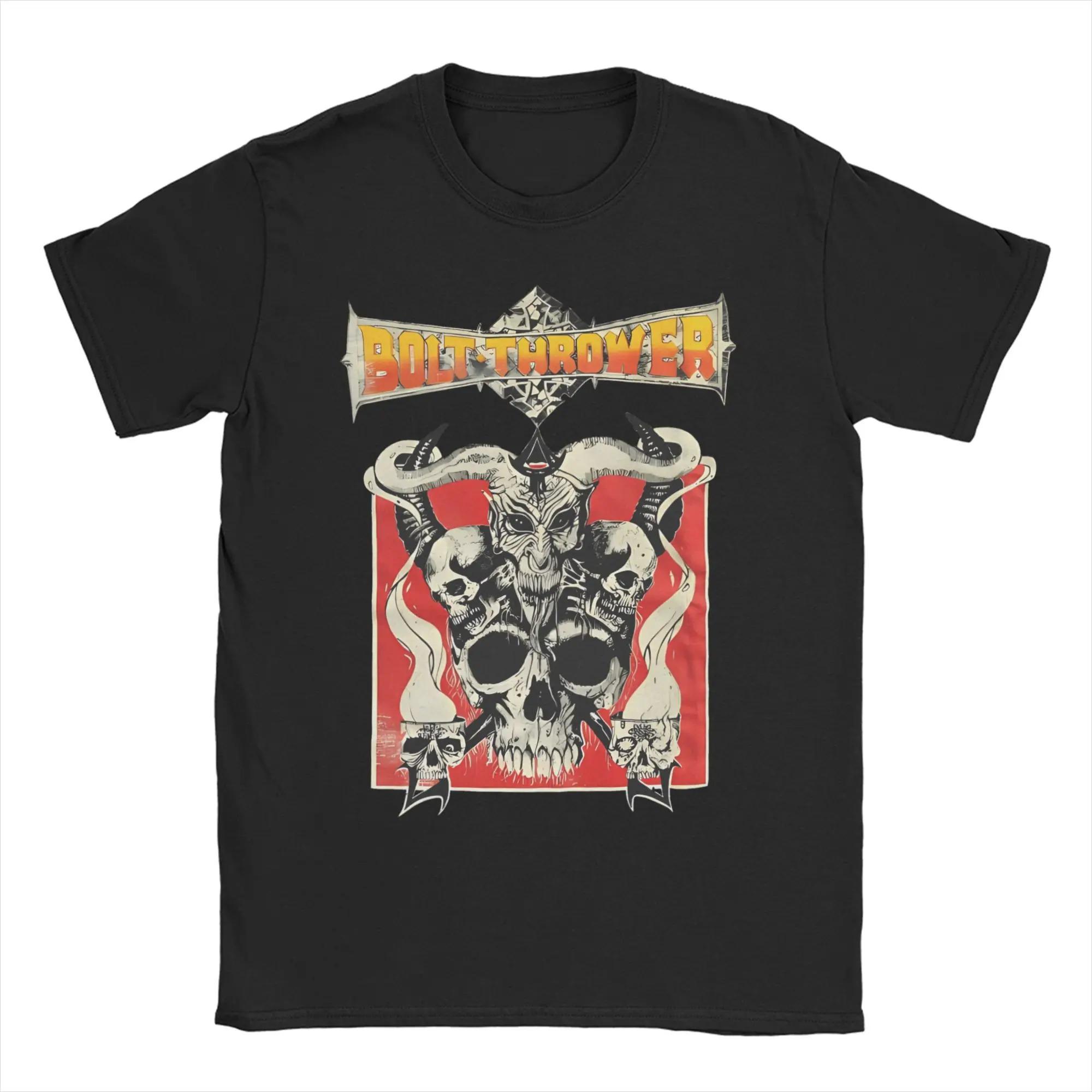 

Bolt Thrower Рок-гурт Логотип Футболки Чоловічі Жіночі Бавовняні Божевільні Футболки Круглий комір Футболка Оверсайз висока якість м яка Зручні 2XL