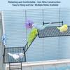 Multi-Level Bird Cage Platform Hook and Screw Mount Climbing Ladder Parrot Station  Indoor