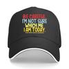 Funny Warning Message BE CAREFUL IM NOT SURE WHICH ME YOU HAVE BEEN WARNED Adjustable Strap Sandwich Baseball Cap
