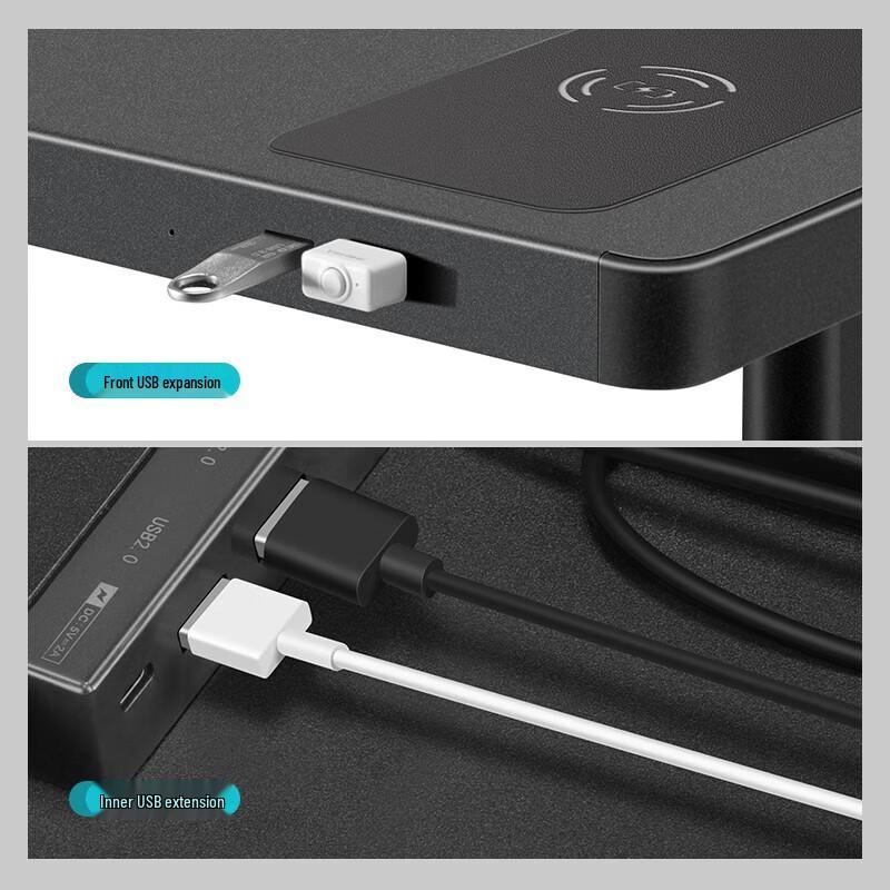 Adjustable Monitor Riser with Storage