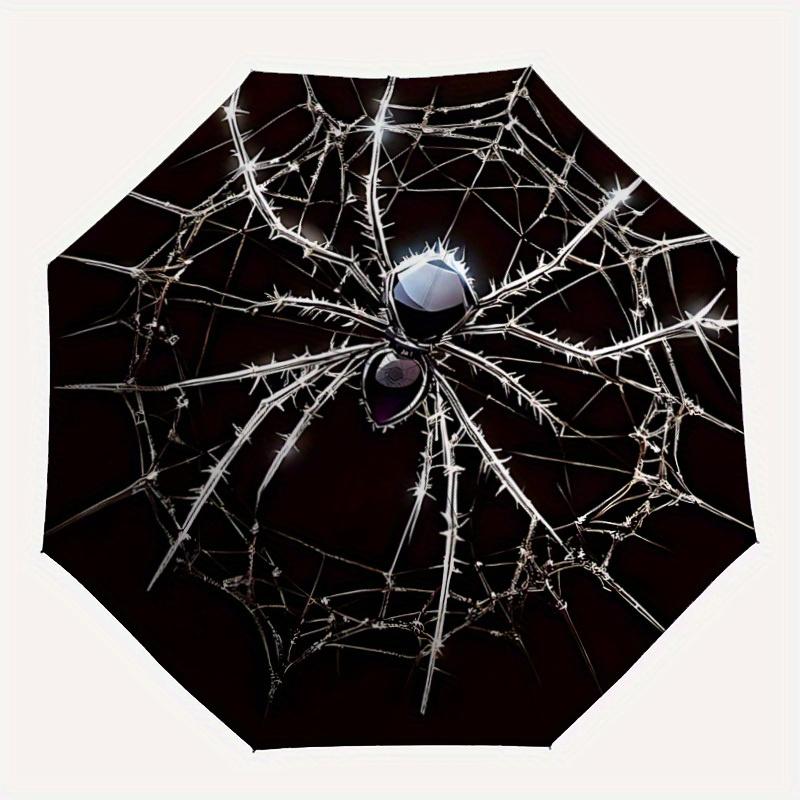 

1pc Spider Web Automatic Open/close Folding Umbrella, Compact Portable Travel Umbrella, Perfect Birthday/Christmas yy250807166