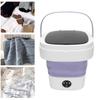 Portable   Washing Machine Small Clothes Foldable Laundry Machine with 3 Cleaning Modes for Hotel Home Apartment