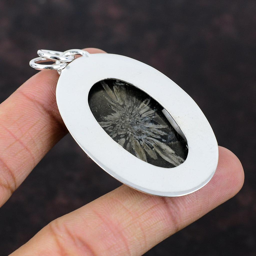 Chrysanthemum Pendant 925 Sterling Silver Pendant A One Quality Gemstone Jewelry Handmade Unique Design Pendant Silver Jewelry Gift For Wife
