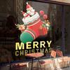 Christmas Snowman Socks New Year's Day Glass Door Window Decoration Shopping Mall Store Layout Static Wall Stickers