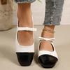 Women's Fashion French Mary Jane Flat Shoes Women's Spring and Autumn New Small Fragrance Retro Pumps