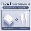 PISEN 30W GaN Fast Charger Kit for Apple & Android, Dual-Port Plug, New Model