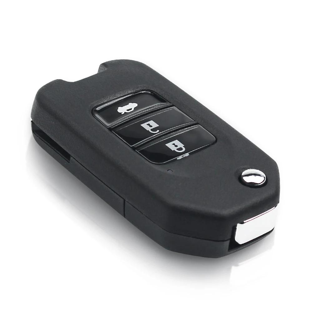 KEYYOU For Honda Civic City Accord CR-V HR-V Jazz Vezel FR-V Flip Key Housing Cover 1PCS NEW Car Key Shell Case