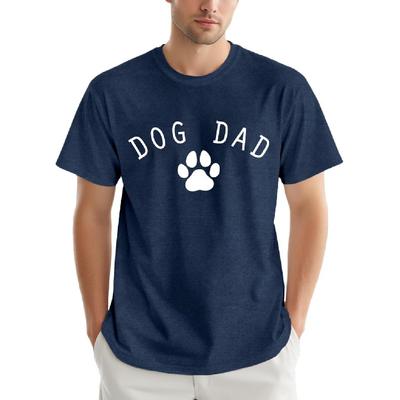 Mens Dog Dad Shirts Funny Dog Lover T-Shirt Fathers Day Tee Tops