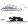 Clear Lens LED Side Marker Lights for 2007 2008 2009 2010 2011 2012 BMW E70 X5 E71 X5 E72 X5 F25 X3 Front Turn Signal Lights Lighting Housing OEM