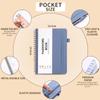 Password Record Notebook with Letter Labels, Faux Leather Index Pages, Pen Holder, and Binding Strap
